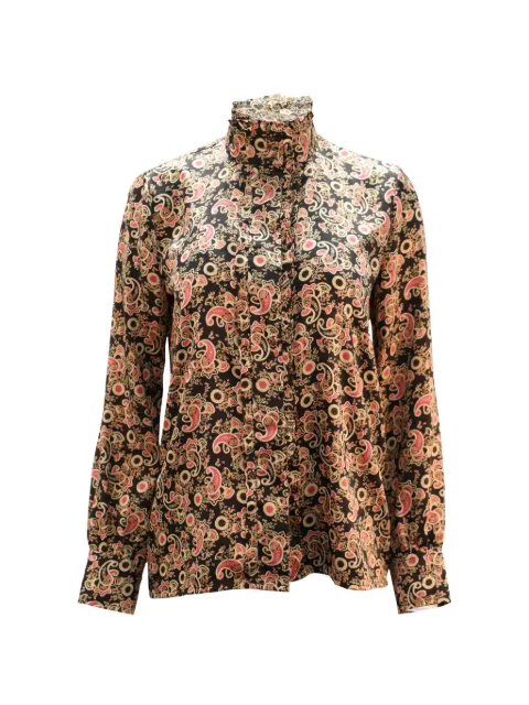 SANDRO paisley-print shirt Black NAPPUGBCL099423W