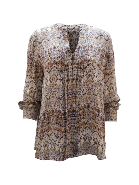 L'Agence printed blouse Neutrals NAPPUGBCL099427W