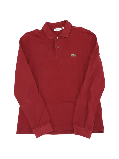 Lacoste Vintage long-sleeves button polo shirt Red MRPPUGBCL120180M