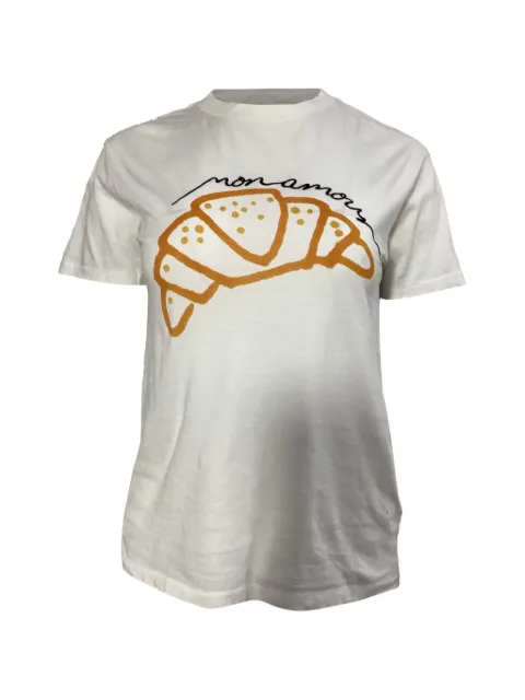 GANNI moulin print T-shirt White NAPPUUSCL467521W
