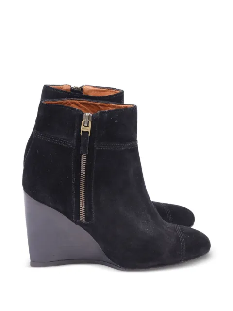 Lanvin Pre-Owned almond-toe ankle boots Black NAPPUUSSH533678W