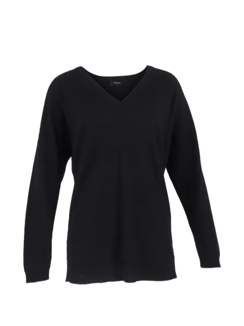 Theory V-neck cashmere sweater Black TONPUGBCL458370W