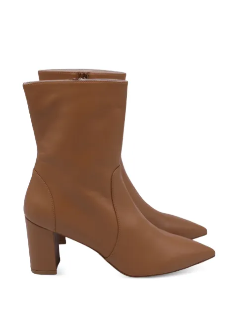 Stuart Weitzman leather pointed-toe ankle boots Brown GILTPUUSSH614259W