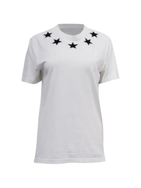 Givenchy Pre-Owned embroidered star T-shirt White NAPPUUSCL604775W
