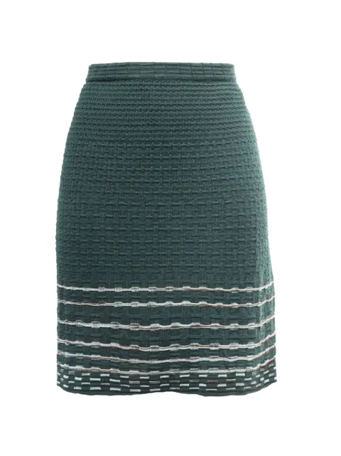 Missoni Pre-Owned stripe-detail mini skirt Green TONPUUSCL613865W