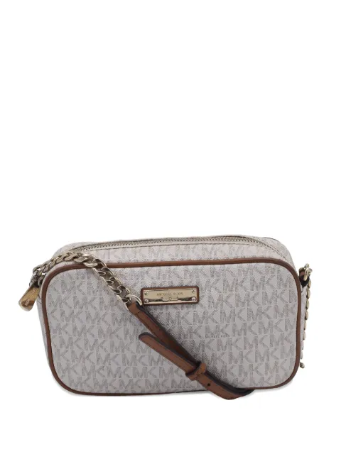 Michael Kors Vintage logo-print chain-detail cross-body bag Neutrals GILTPUUSBA607351W