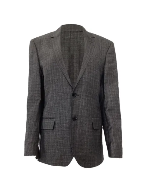 BOSS checked single-breasted blazer Grey MRPPUUSCL451326W