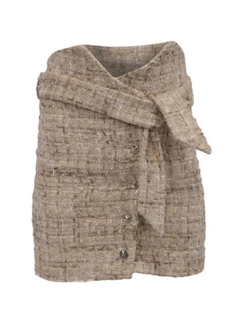 IRO Tomia tweed-fabric skirt Neutrals NAPPUUSCL627168W