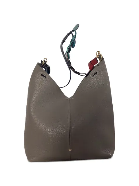 Anya Hindmarch Build a Bag leather shoulder bag Grey NAPPUUSBA462372W