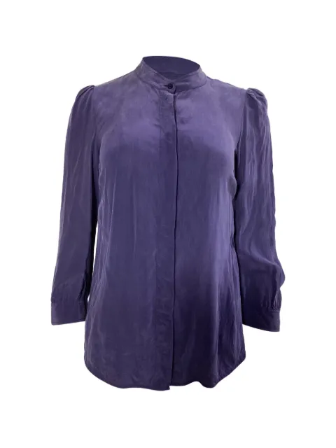 Chloé Vintage long-sleeve silk blouse Purple NAPPUUSCL467522W