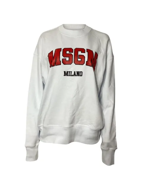 MSGM crew-neck sweatshirt White TONPUUSCL456051W