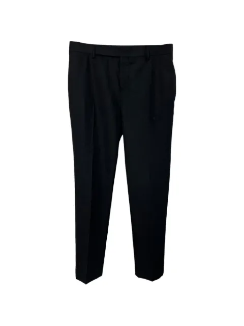 Saint Laurent Pre-Owned straight-leg trousers Black MRPPUUSCL463221M
