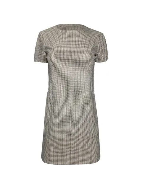 Theory Plaid mini dress Neutrals NAPPUUSCL456914W