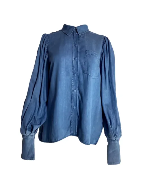 Mother Of Pearl bishop-sleeve buttoned shirt Blue NAPPUUSCL458956W