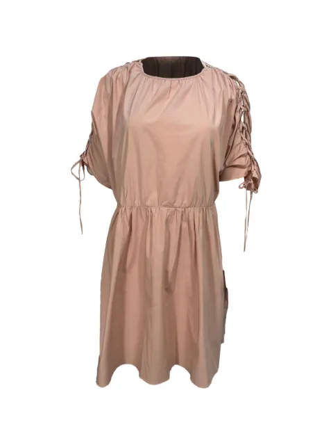 Red Valentino Vintage lace-up detail mini dress Pink TONPUUSCL424815W