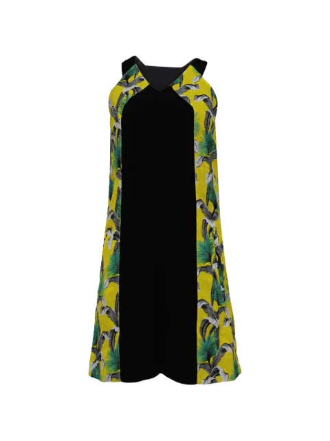 Proenza Schouler floral-print V-neck dress Black NAPPUUSCL533507W