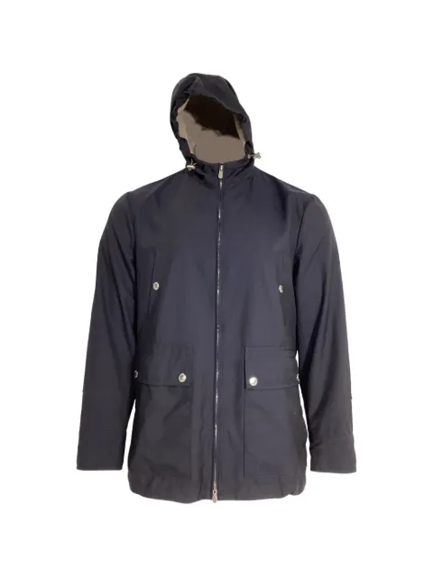 Brunello Cucinelli Vintage hooded zi-up parka jacket Blue MRPPUUSCL444653M