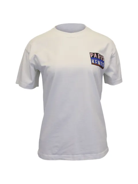 Kenzo Pre-Owned logo-print T-shirt White TONPUGBCL276488W