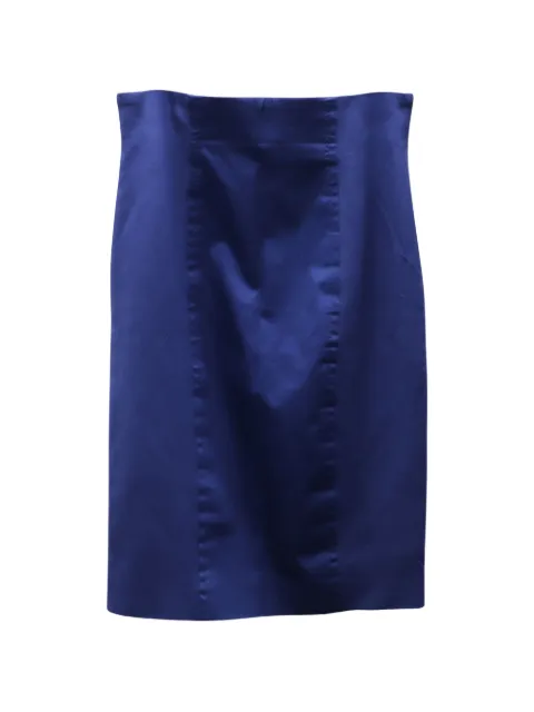 Escada Pre-Owned zip-fastening midi skirt Blue TONPUGBCL184791W