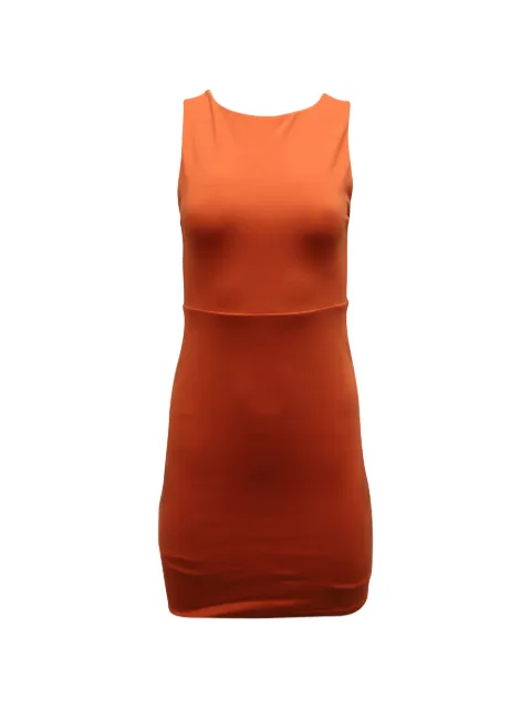 alice + olivia cross back sleeveless dress Orange NAPPUGBCL157498W