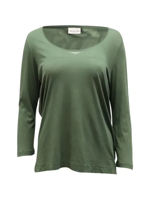 Dries Van Noten Pre-Owned long-sleeve T-shirt Green NAPPUGBCL215882W