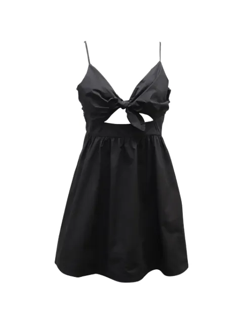 A.L.C. Dani tie-front mini dress Black NAPPUGBCL223925W