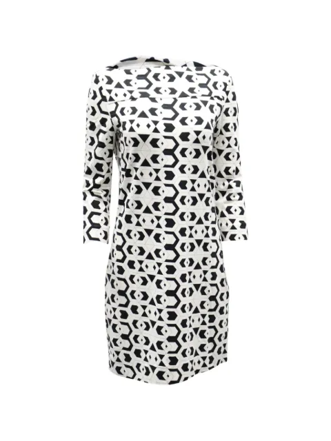 Diane Von Furstenberg Vintage geometric-print dress White TONPUGBCL131232W
