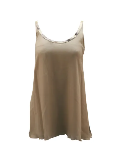 alice + olivia neckline tank top Neutrals NAPPUGBCL105983W