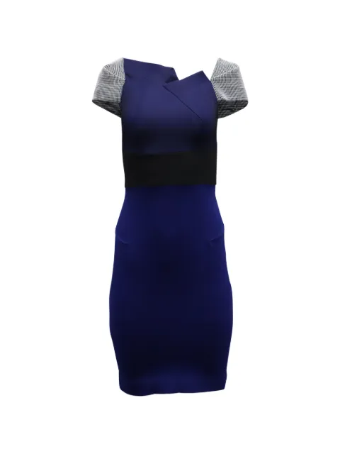 Rm By Roland Mouret contrast-sleeve dress Blue NAPPUGBCL152270W