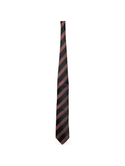 Ermenegildo Zegna Vintage striped silk tie Black MRPPUGBJE168970M