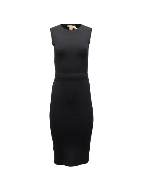 Michael Kors Vintage belt-tie midi dress Black NAPPUGBCL199199W