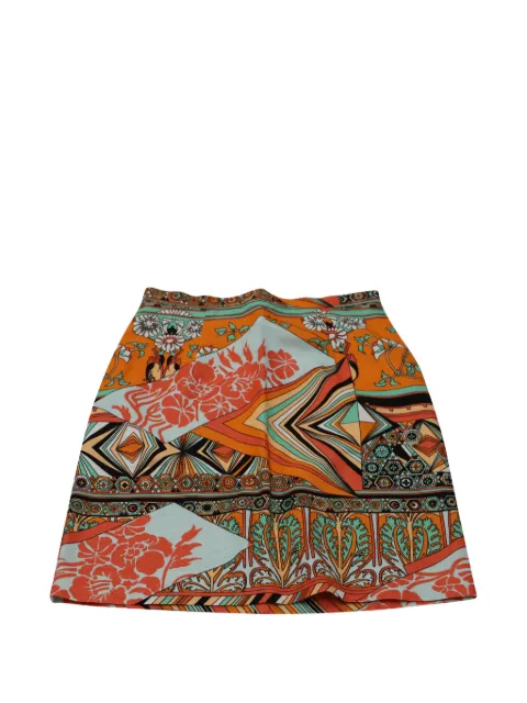 MSGM floral-print mini skirt Orange NAPPUGBCL128133W