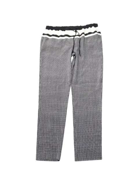 Vince check drawstring trousers Grey NAPPUGBCL129173W