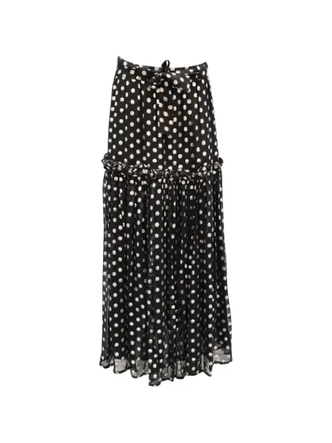 Dodo Bar Or polka-dots-pattern metallic skirt Black NAPPUGBCL101696W