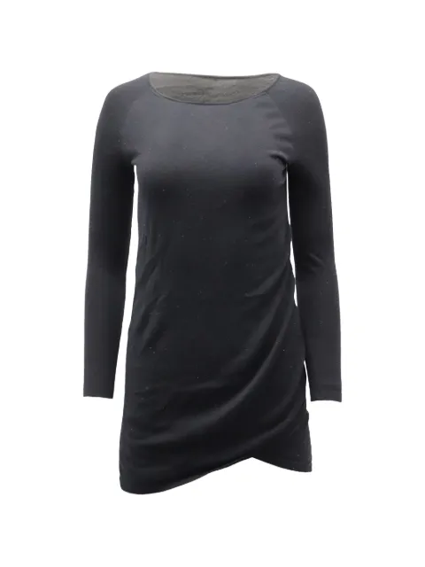 Theory long-sleeve draped T-shirt Black NAPPUGBCL110176W