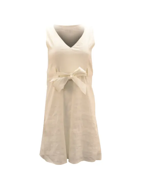 Theory Alfa V-neck mini dress Neutrals NAPPUGBCL099903W