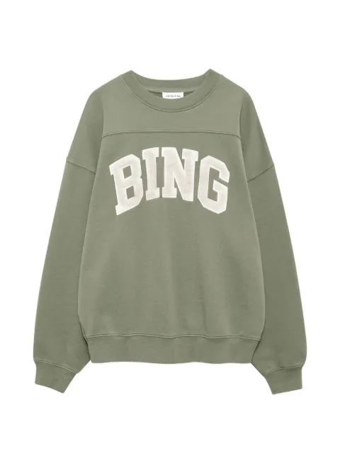 ANINE BING appliqué sweatshirt Green A0811840