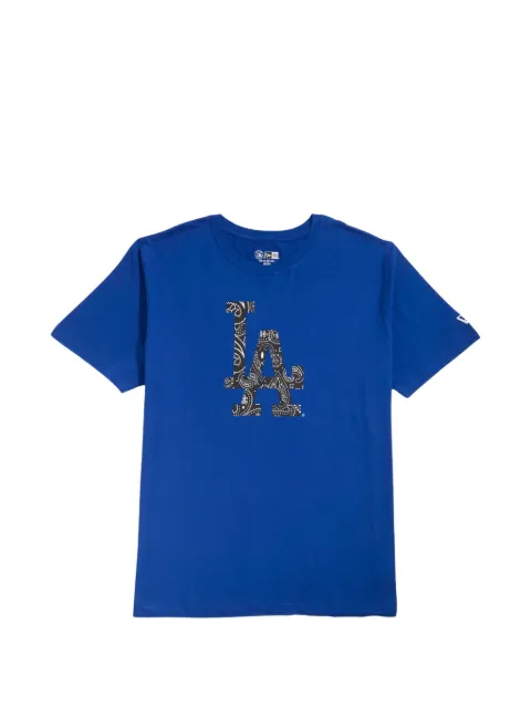 NEW ERA CAP MLB LA Dodgers Paisley Elements short-sleeve T-shirt Blue 12852900