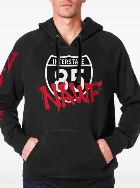 NEW ERA CAP printed hoodie Black 12572011