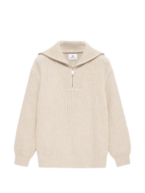 ANINE BING zip sammy knitwear Neutrals A0911800