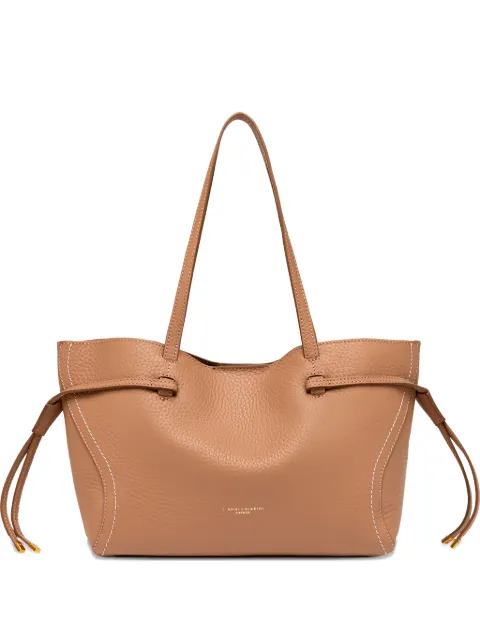 GIANNI CHIARINI side-drawstring open-top tote bag Neutrals BS11285RNGDBLVIOLETTE5313CLAY