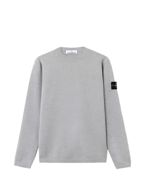 Stone Island 5100023 micro stitch soft organic cotton jumper Grey L1S155100023S01B2