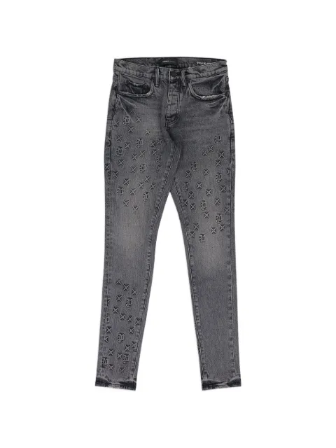Purple Brand embossed P001 jeans Grey PRPMJNS0017