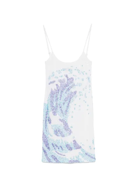 Leslie Amon sequin-embellished La Surf dress White HS26020