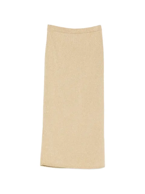 Leslie Amon Sun knit skirt Gold SS26055