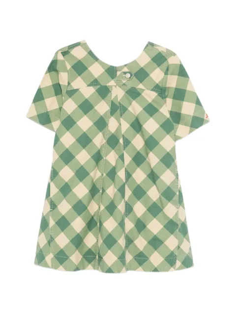 DAMSON MADDER checked mini dress Green SS26DM3378