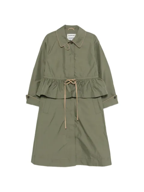 DAMSON MADDER Myrtle ruffled coat Green SS26DM3320