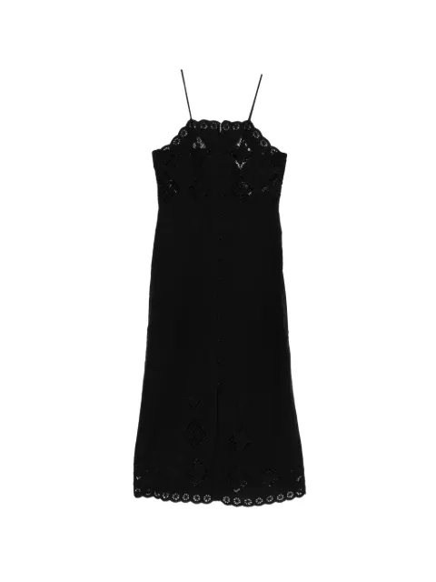 ISABEL MARANT Nelsane buttoned midi dress Black RO1135FAD2J01I