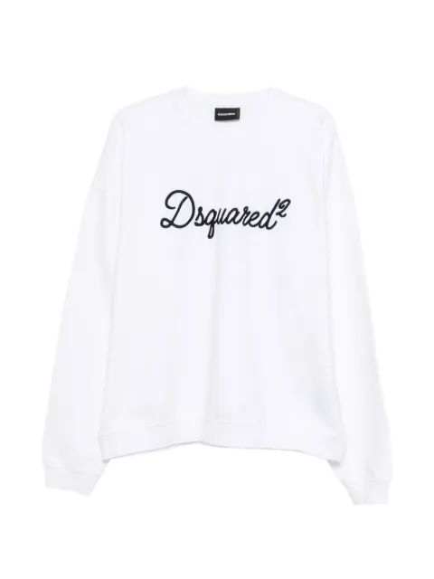 DSQUARED2 logo-embroidery sweatshirt White S74GU0928D25029