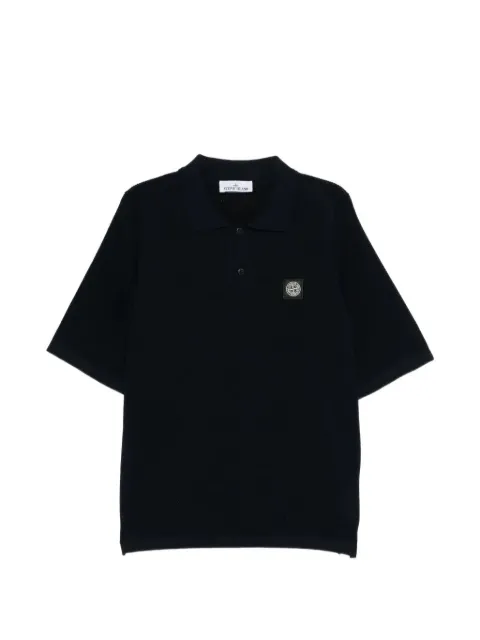 Stone Island buttoned polo shirt Blue L1S155100030S00B5
